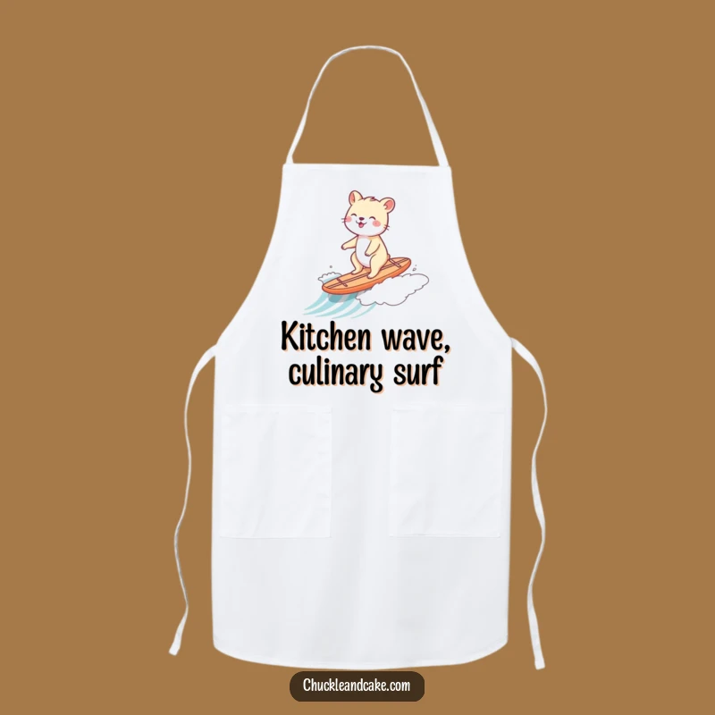 Funny Animal Surf Apron - Hilarious Kitchen Wave Rider!