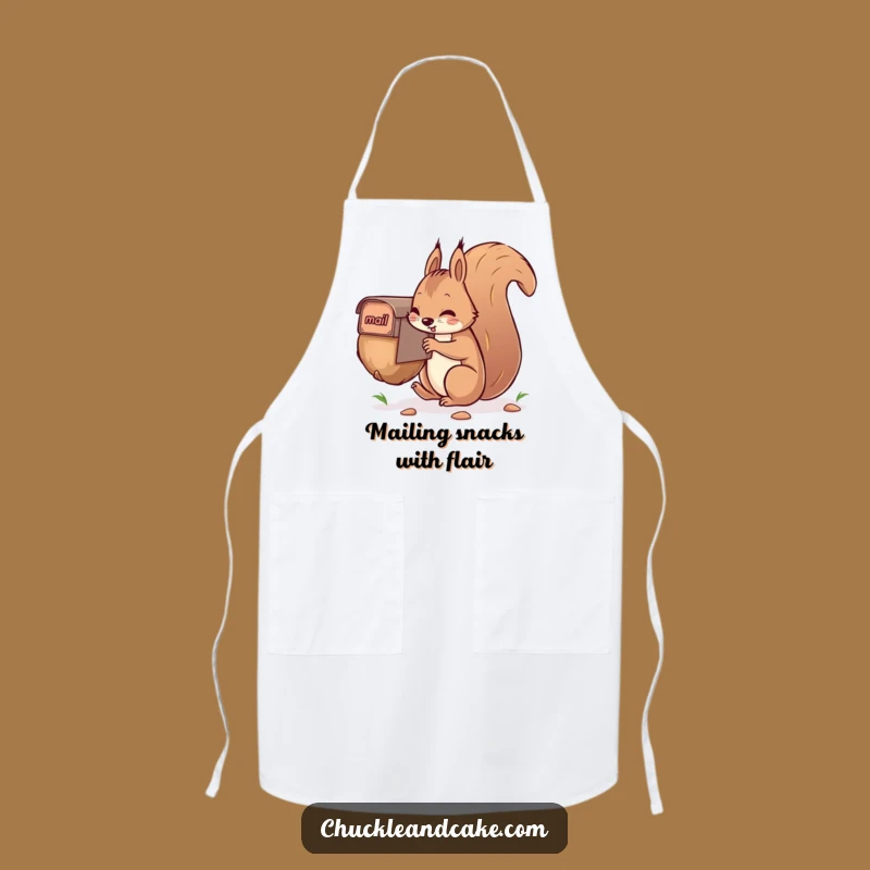 Funny Squirrel Apron: Hilarious Nut-Mailing Kitchen Fun