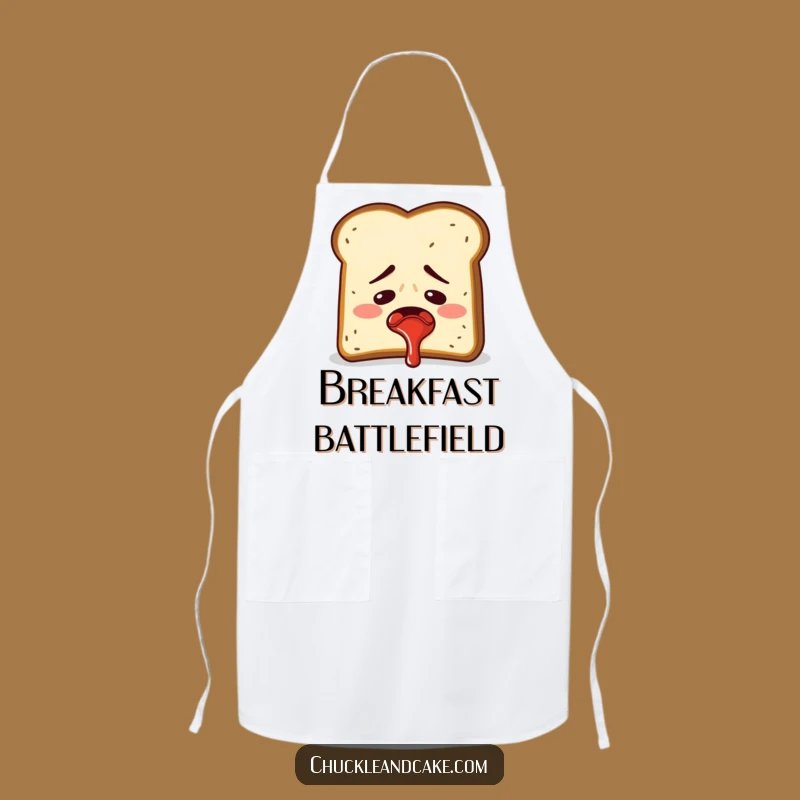 Funny Toast Jam Spray Apron: Cook Up Some Breakfast Laughs!