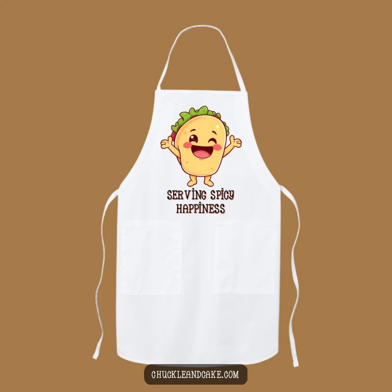 Funny Taco Cheering Apron: Cook with Fiesta Flair