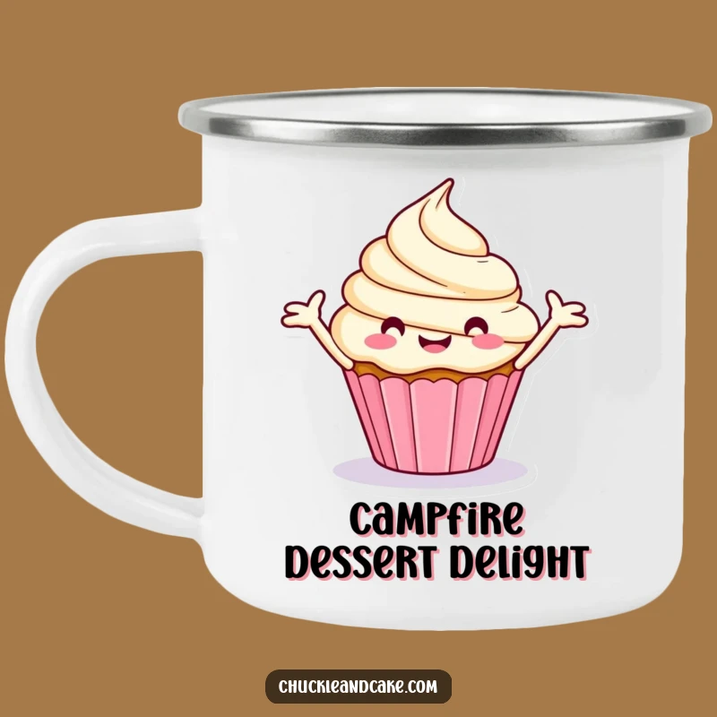 Funny Cupcake Camping Mug: Enjoy Sweet Moments Outdoors