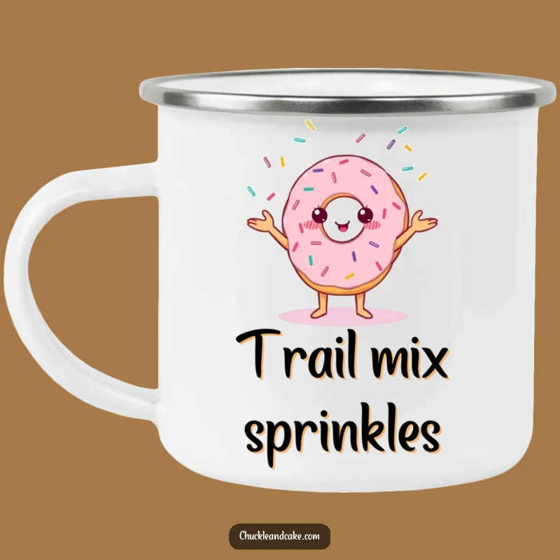 Funny Donut Camping Mug: Juggle Sweetness on Your Adventures