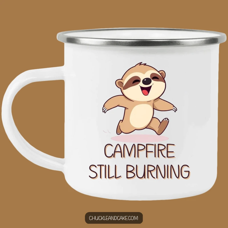 Funny Sloth Camp Race Slowdown Camping Mug: Outdoor Humor