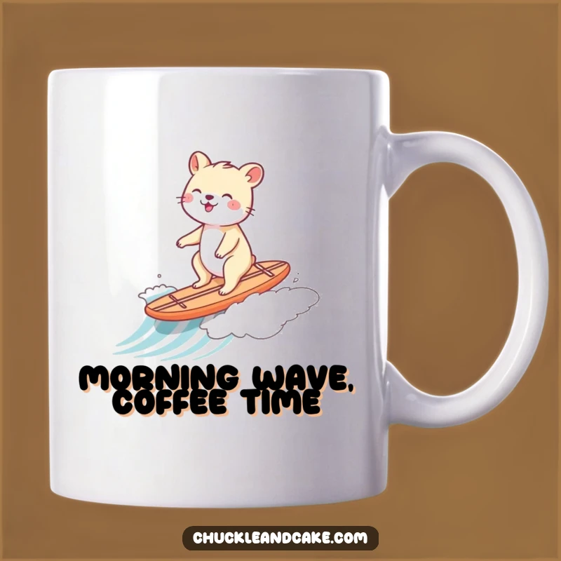 Funny Animal Surf Mug - Hilarious Surfer Gift for Beach Lovers!