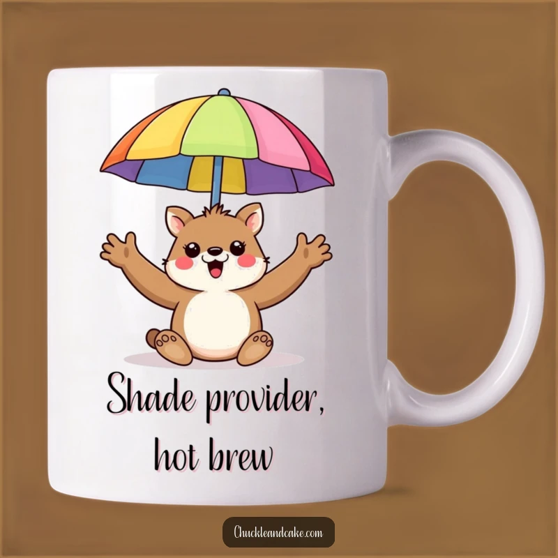 Funny Animal Umbrella Mug - Hilarious Beach Shade Gift!