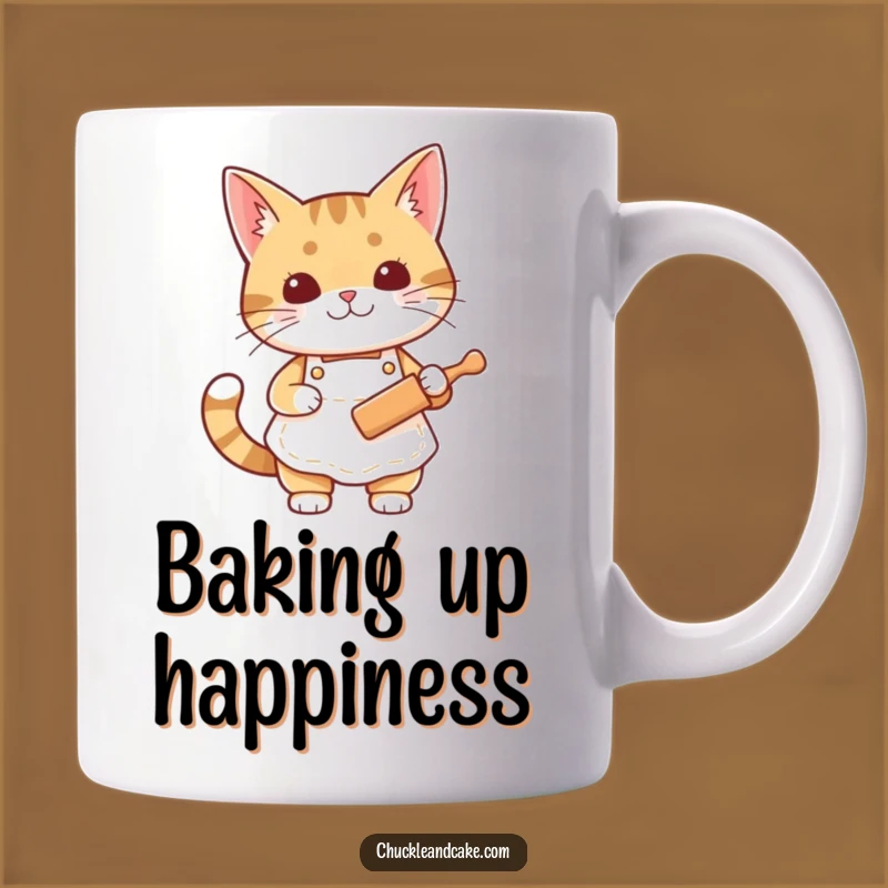 Funny Bobtail Baker Cat Mug: A Hilarious Gift for Culinary Cat Lovers