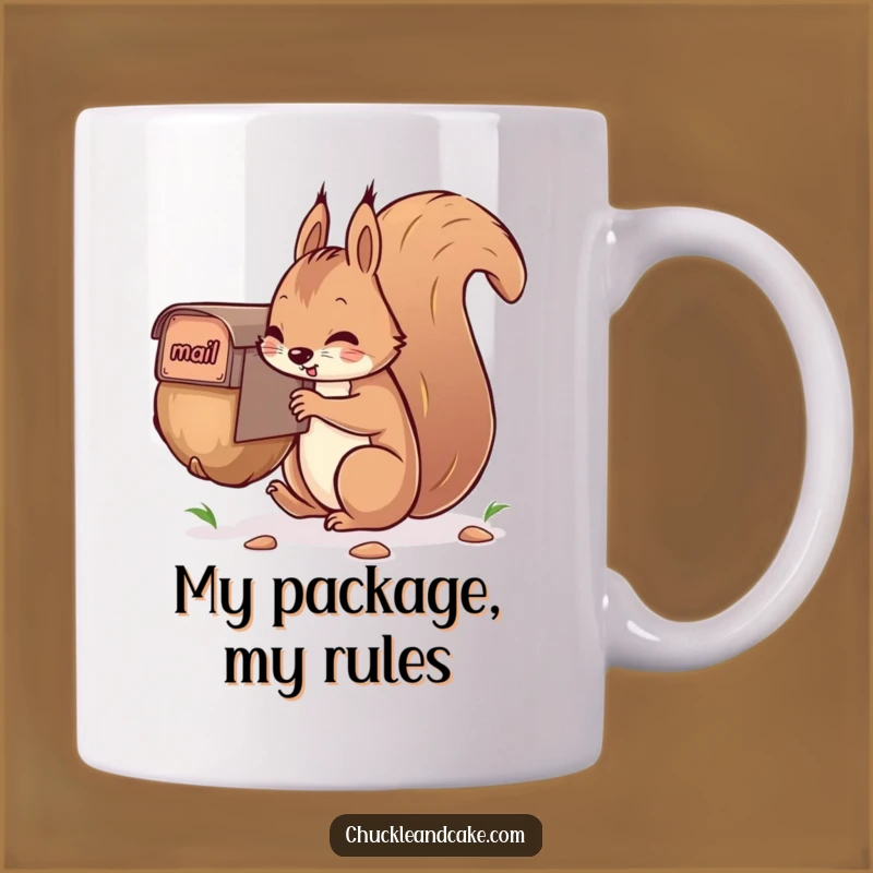 Funny Squirrel Mailing Nut Mug: Hilarious Gift for Nutty Friends