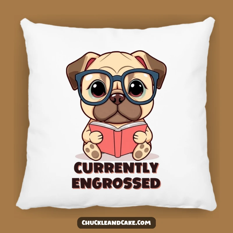 Cozy Funny Bullmastiff Reading Pillow: Soft Literary Dog Accent Pillow, Ideal Funny Gift for Couch