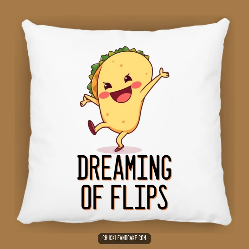 Funny Taco Pillow: Cuddle with Cartwheel Comfort and Smiles