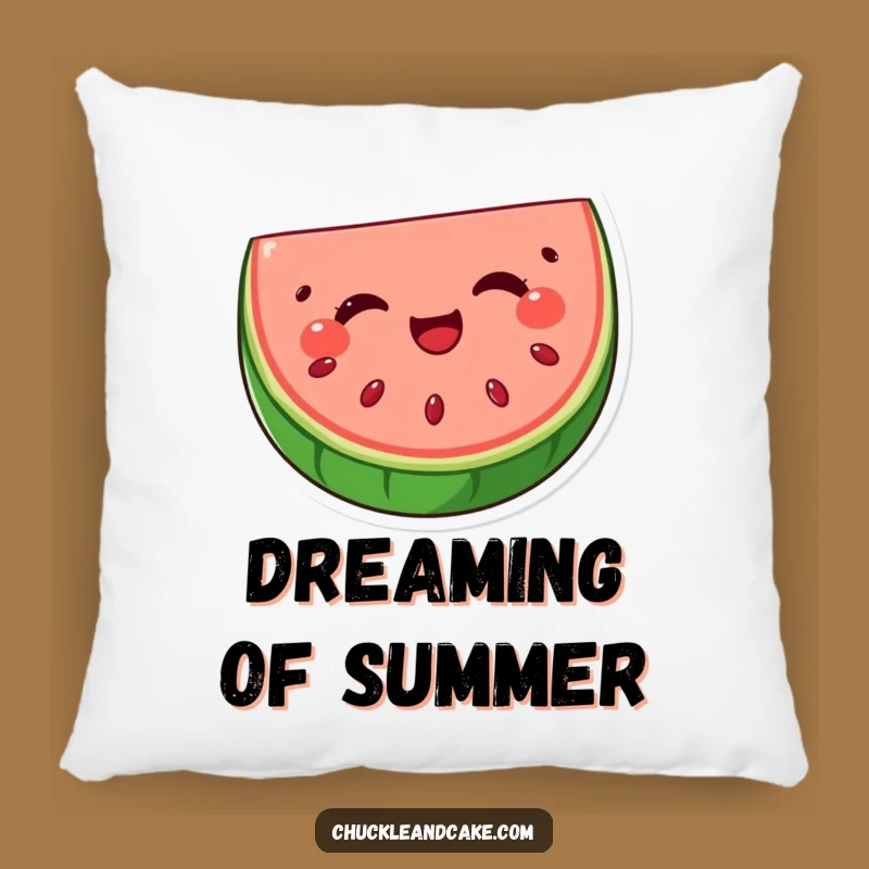 Funny Watermelon Wink Pillow: Snuggle Up with a Delightful Slice of Humor, Great Funny Gift