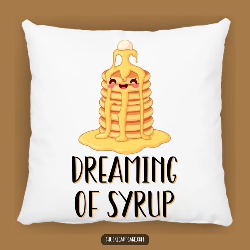 Funny Pancake Syrup Waterfall Pillow: Cozy Comfort with a Breakfast Twist