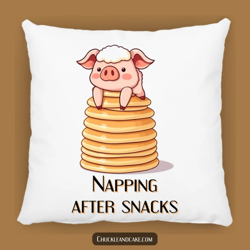Funny Pig Pillow - Cozy Comfort, Breakfast Accent Gift