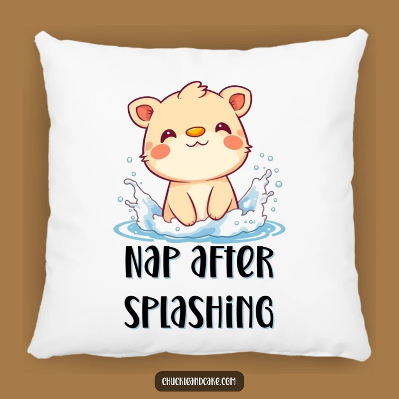 Funny Animal Sunscreen Splash Pillow - Cozy & Hilarious Decor!