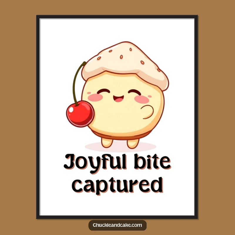 Funny Giggling Muffin Digital Art - Hilarious Baked Goods Downloadable Gift