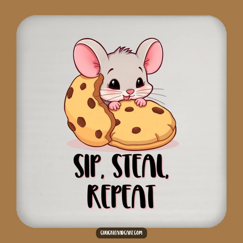 Funny Mouse Cookie Protection Coaster: Hilarious Tabletop Guard
