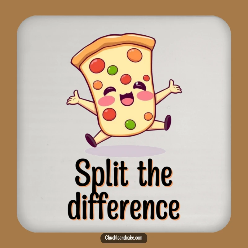 Funny Pizza Coaster: Protect Your Table with Cheesy Giggles