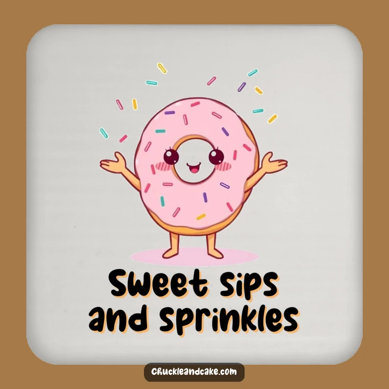 Funny Donut Coaster: Add Juggling Sprinkles to Your Table