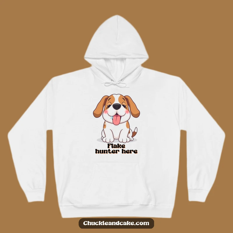 Funny Basset Hound Snowflake Hoodie: Cozy Hound Comfort, Perfect Funny Gift for Winter