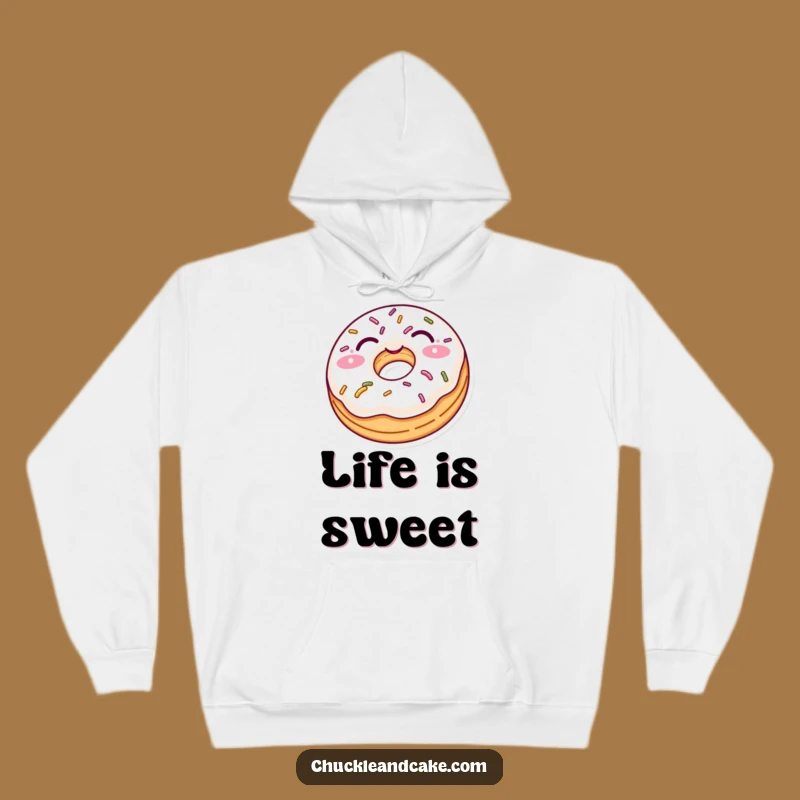 Funny Donut Wink Hoodie - Cozy and Playful Comfort for Sweet Souls