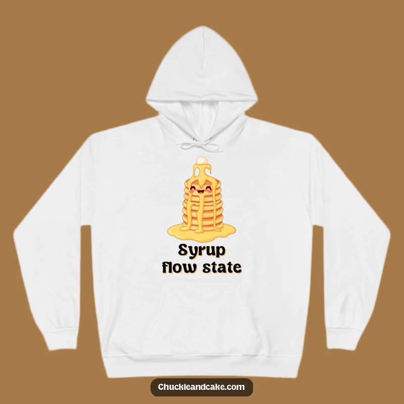 Funny Pancake Syrup Waterfall Hoodie: Cozy Comfort for Breakfast Buffs