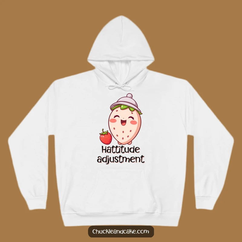 Funny Strawberry Hat Hoodie: Cozy Comfort with a Fruity Laugh
