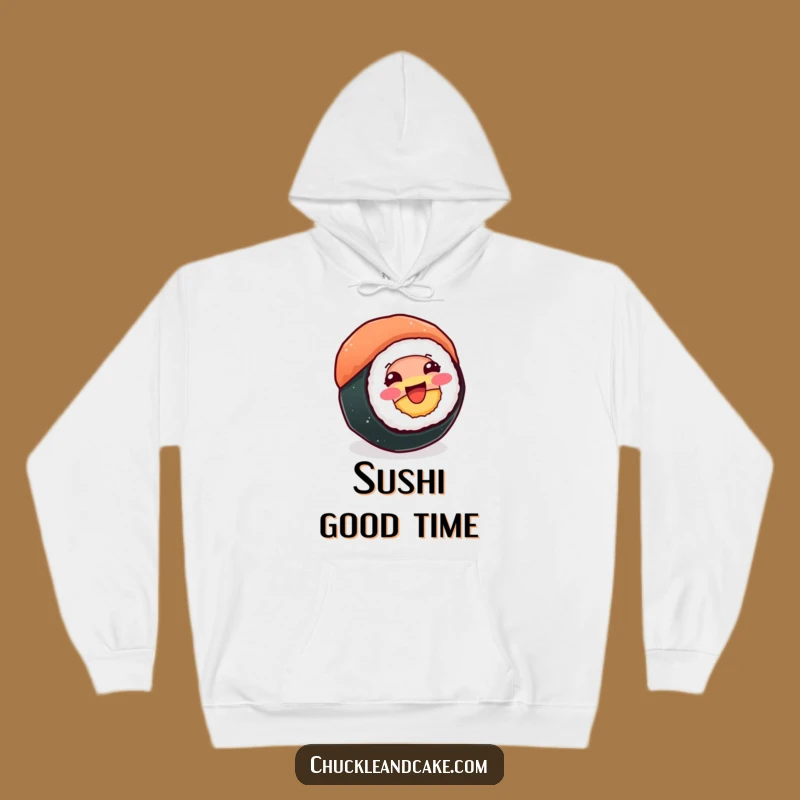 Funny Sushi Roll Hoodie - Cozy Comfort with a Happy Spin