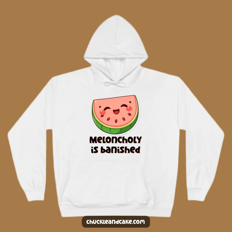 Funny Watermelon Wink Hoodie: Cozy Up with a Delightful Slice of Humor, Ideal Funny Gift