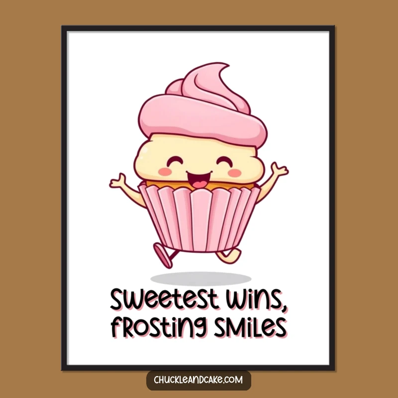 Free Printable Cupcake Wall Art: Joyful Frosting Hat Humor for Instant Decor