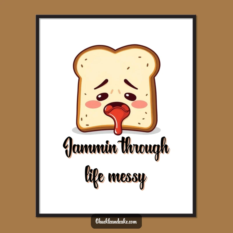 Free Printable Wall Art: Toast's Jam Spray Art - Funny Downloadable Art