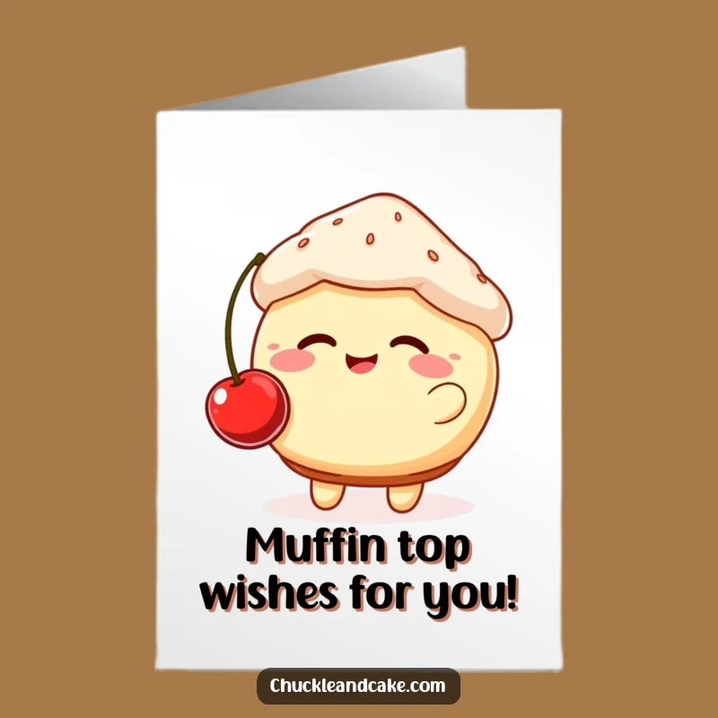 Free Printable Birthday Card: Giggling Muffin, Hilarious Downloadable Gift for Smiles