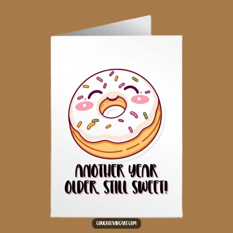 Free Printable Birthday Donut Card: Witty Sprinkle Fun Downloadable Gift
