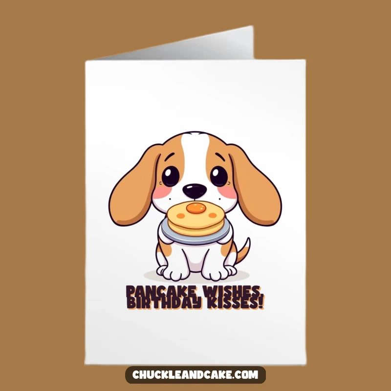 Free Printable Basset Hound Pancake Birthday Card - Funny Downloadable Gift