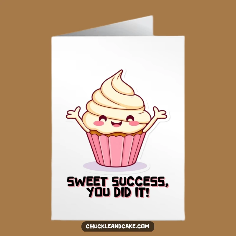 Free Printable Congrats Card: Happy Cupcake Celebration, Funny Downloadable Gift
