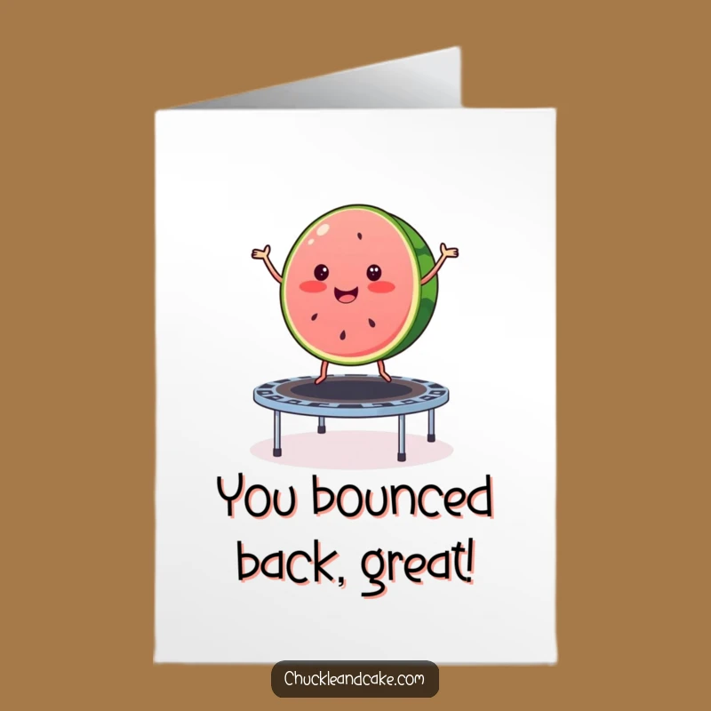 Free Printable Congrats Card: Watermelon Bounce - Fun Downloadable Achievement Gift!