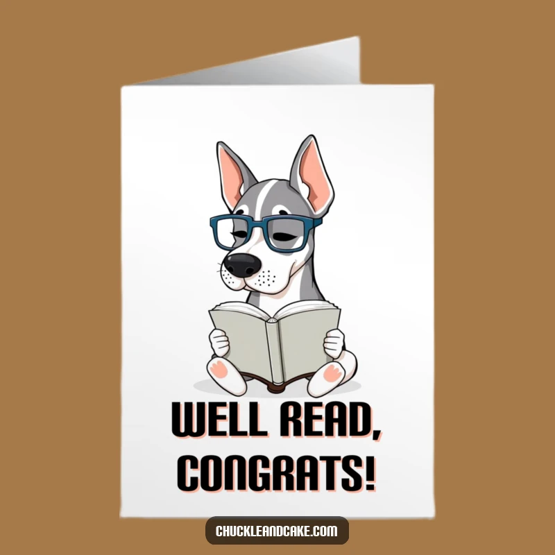 Free Printable Congrats Card: Wise Grand Dane, Congratulatory Download