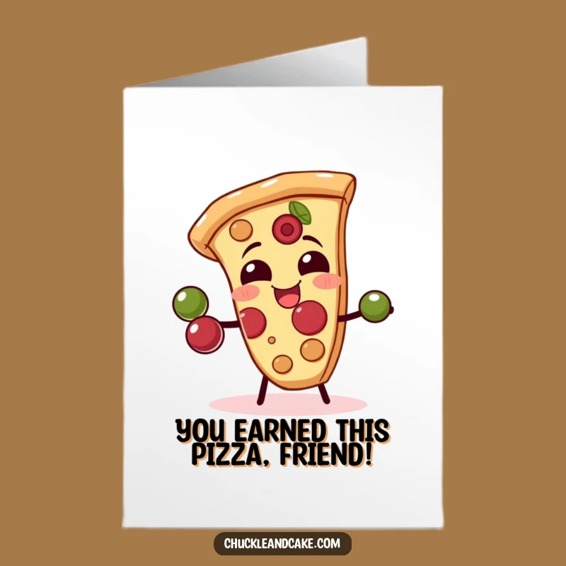 Free Printable Pizza Congrats Card: Giggling Olive Juggling Downloadable Gift