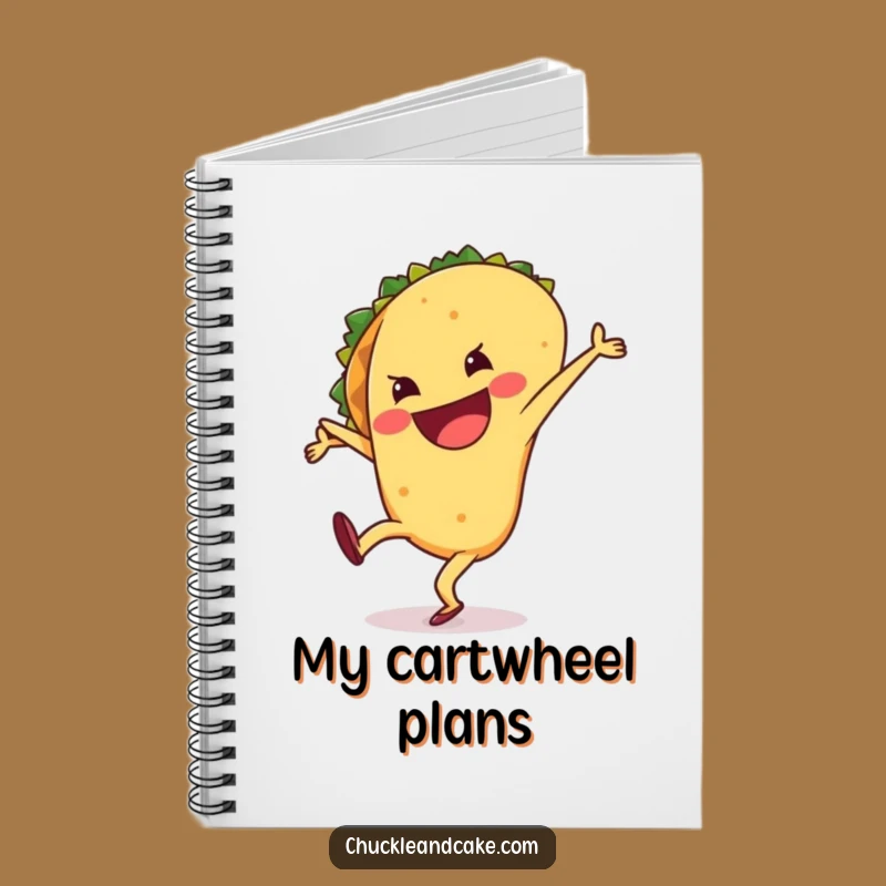 Funny Taco Notebook: Jot Down Ideas with Cartwheel Flair