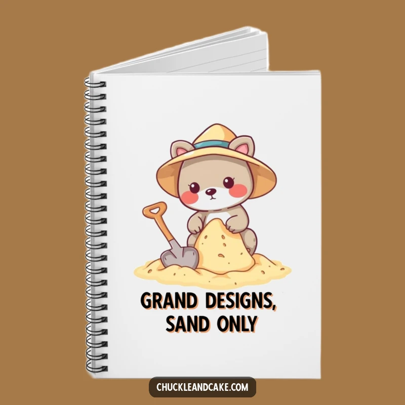 Funny Animal Sandcastle Notebook - Hilarious Beach Plans!