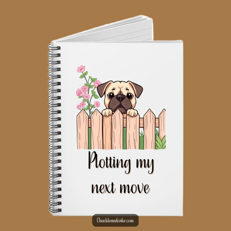 Funny Bullmastiff Curiosity Notebook - Peek into Your Ideas, Humorous Gift!