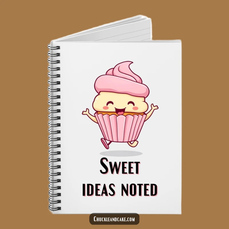 Funny Smiling Cupcake Notebook: Jot Down Sweet Ideas
