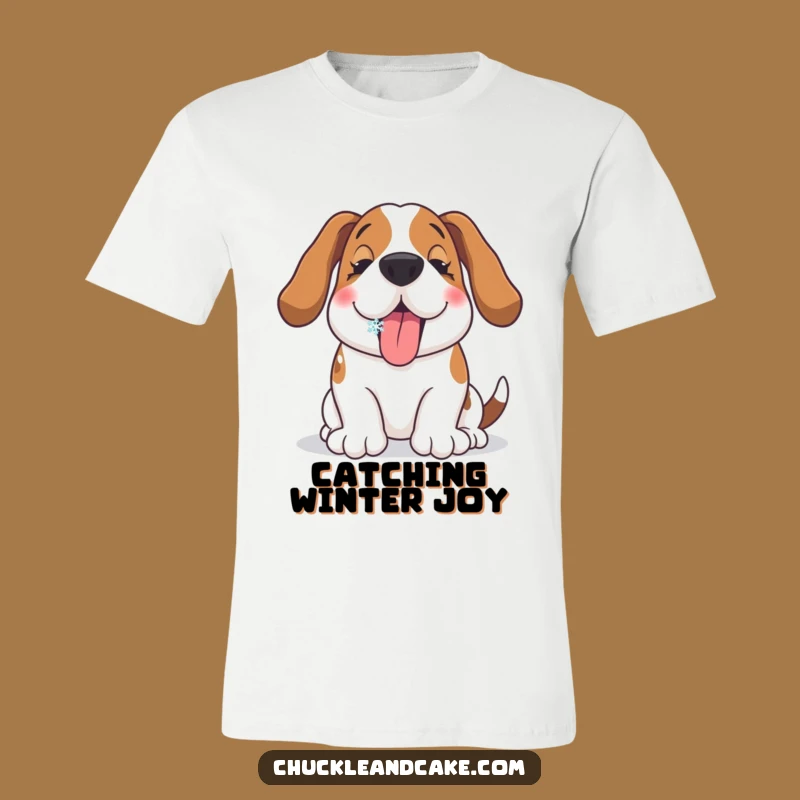 Funny Basset Hound Snowflake Shirt: Joyful Dog Tee, Perfect Funny Gift for Hounds