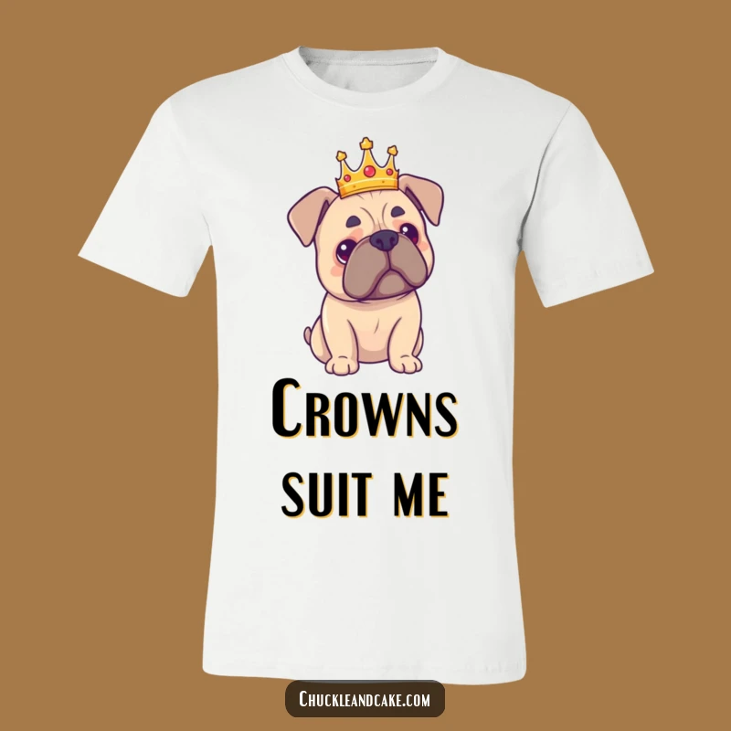 Funny Crown Bullmastiff T-Shirt - Majestic Dog Humor, Perfect Proud Gift Tee!
