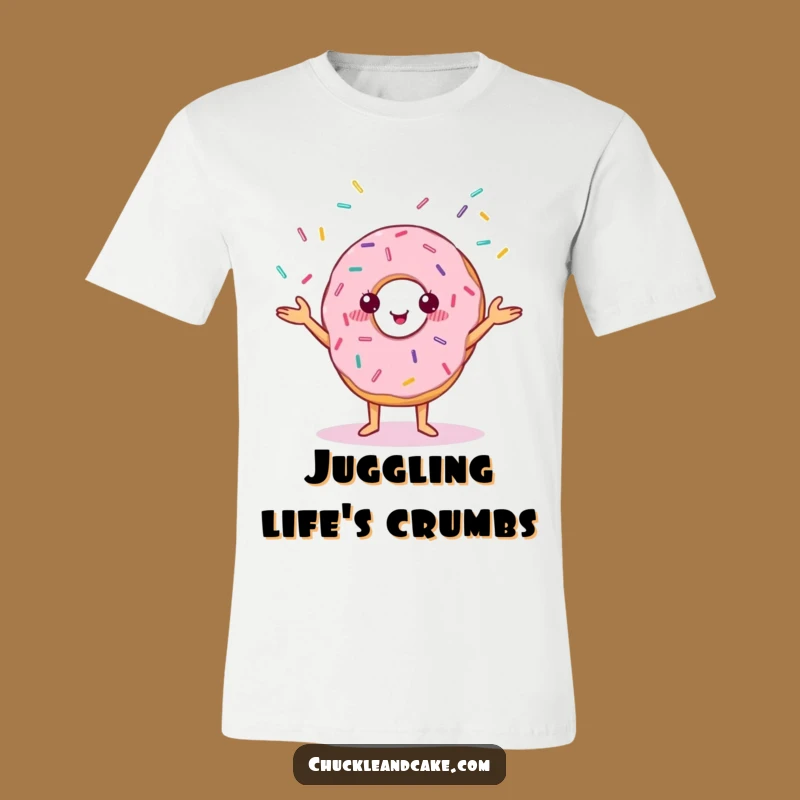 Funny Donut T-Shirt: Juggling Sprinkles with Cheerful, Sweet Flair