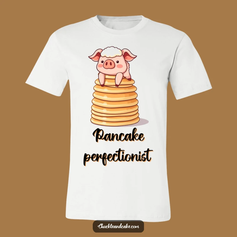 Funny Pig Pancake T-Shirt - Breakfast Blunder, Hilarious Tee Gift