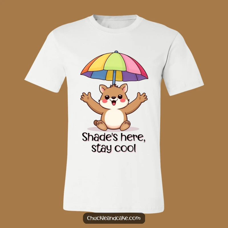 Funny Animal Umbrella T-Shirt - Hilarious Beach Day Tee!