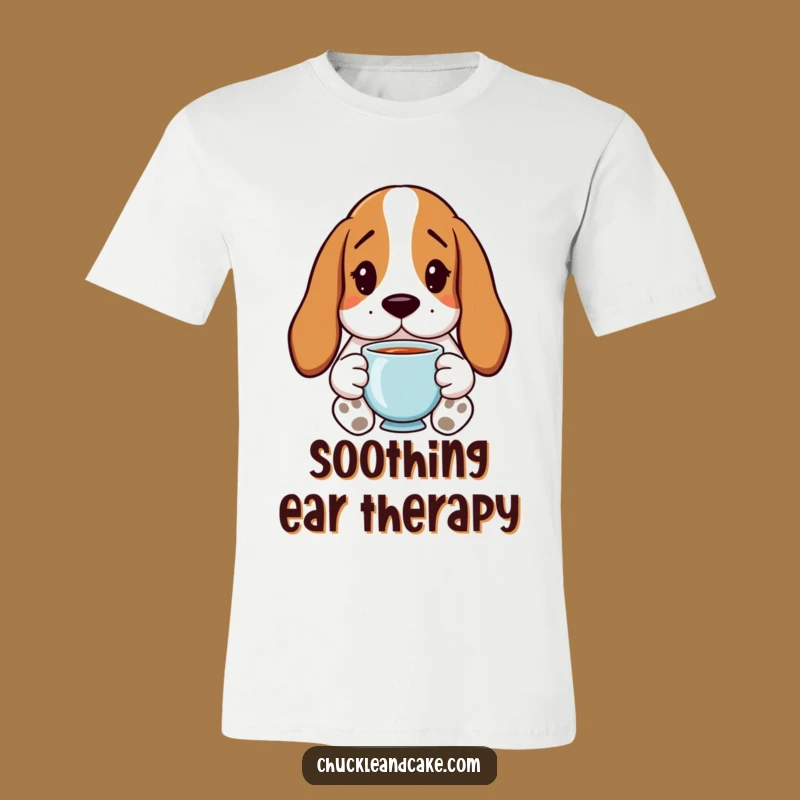 Funny Basset Hound Tea Shirt - Cozy Humor for Dog Lovers