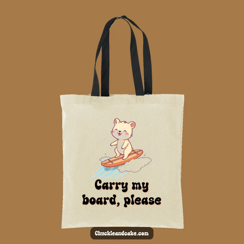Funny Animal Surf Tote Bag - Beach Day Essential!