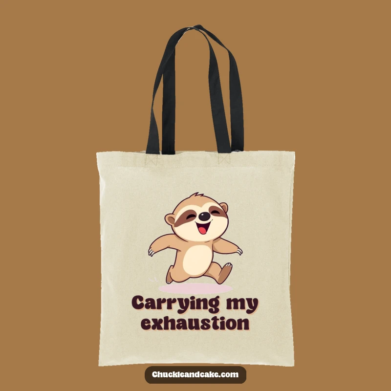 Funny Sloth Race Day Tote Bag: Hilarious Carry-All for Slow Movers