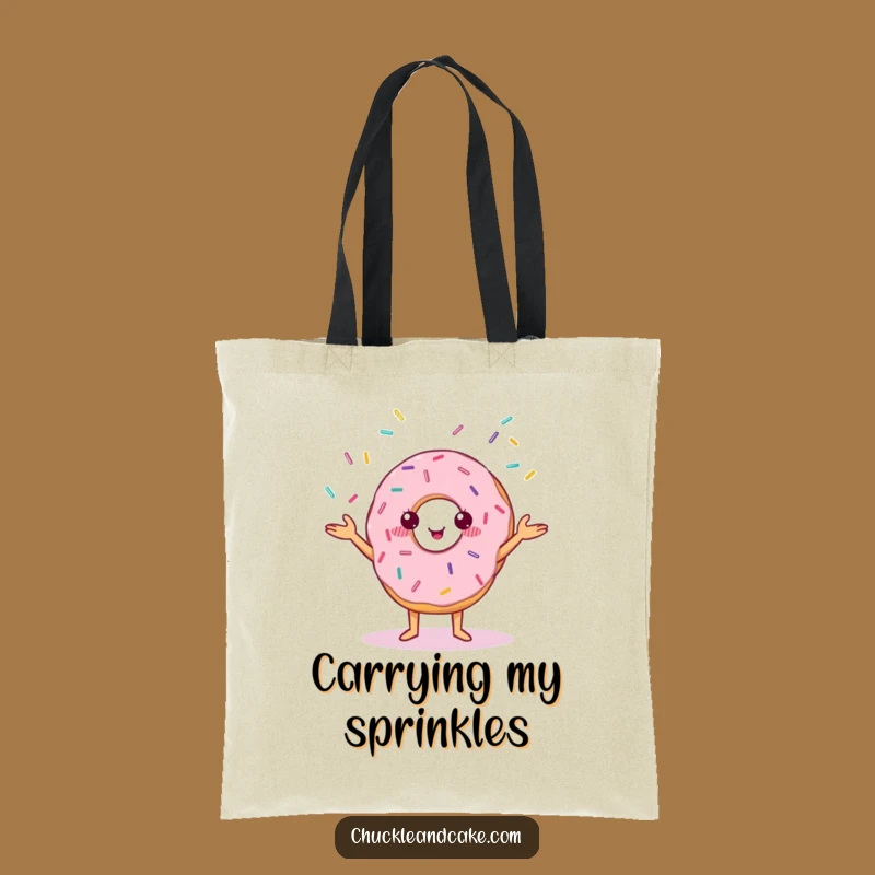 Funny Donut Tote Bag: Carry Your Sprinkles with Cheerful Style
