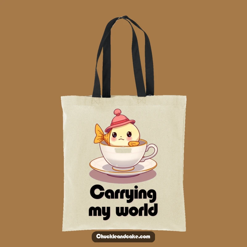 Funny Fish Tote Bag - Whimsical Carry-all, Hilarious Accessory Gift